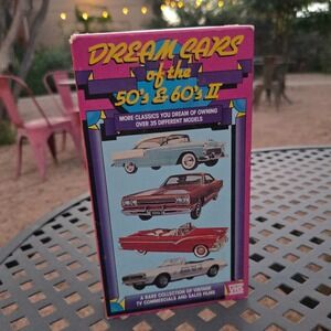 VTG Goodtimes Dream Cars VHS The 50s And 60s II Pink Documentary Tape USA‎ 1989